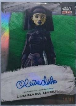 Olivia d'Abo [Green Refractor] #GA-ODA Star Wars 2022 Topps Galaxy Chrome Autograph