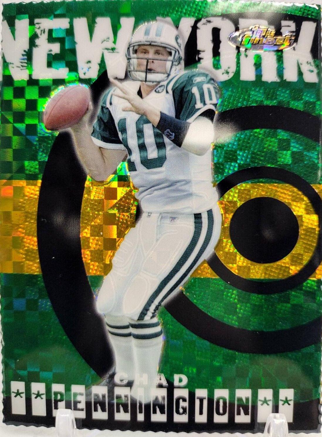 Chad Pennington [Gold Refractor] #40 Football Cards 2004 Topps Finest