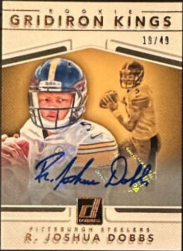 R. Joshua Dobbs [Autograph] #14 Football Cards 2017 Panini Donruss Rookie Gridiron Kings