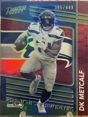 DK Metcalf [Red] #FF-9 Football Cards 2022 Panini Prestige Franchise Favorites