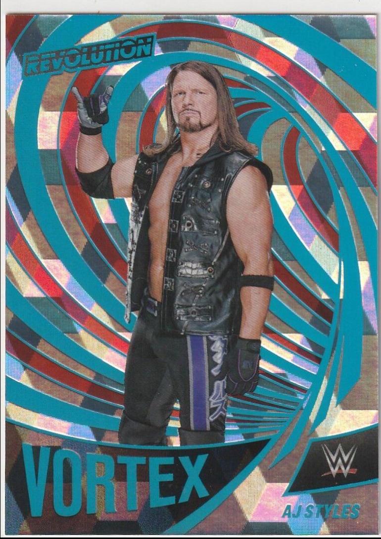 AJ Styles [Cubic] #18 Wrestling Cards 2022 Panini Revolution WWE Vortex