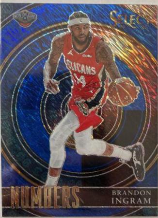 Brandon Ingram [Blue] #38 Basketball Cards 2020 Panini Select Numbers