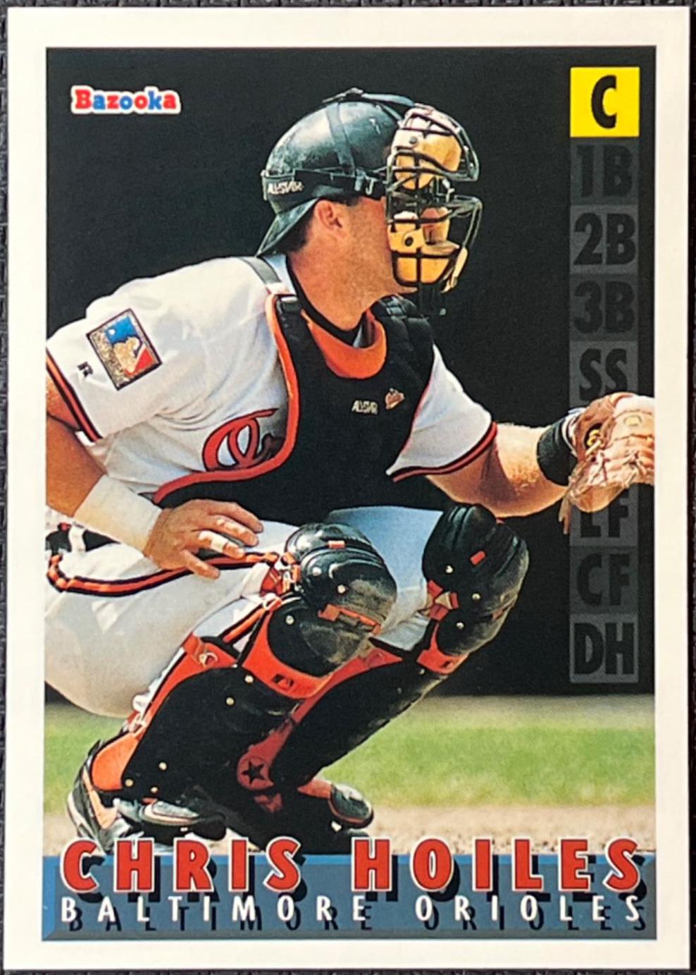 Chris Hoiles #98 Baseball Cards 1995 Bazooka