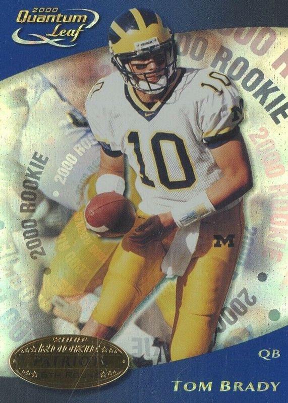 2000 Quantum Leaf #343 Tom Brady New England Patriots RC hotsell Rookie