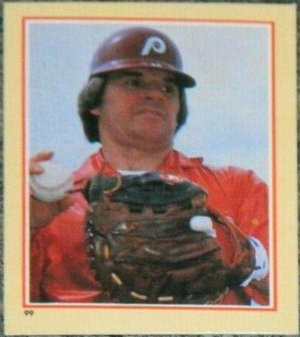 Pete Rose #99 Baseball Cards 1984 Fleer Stickers