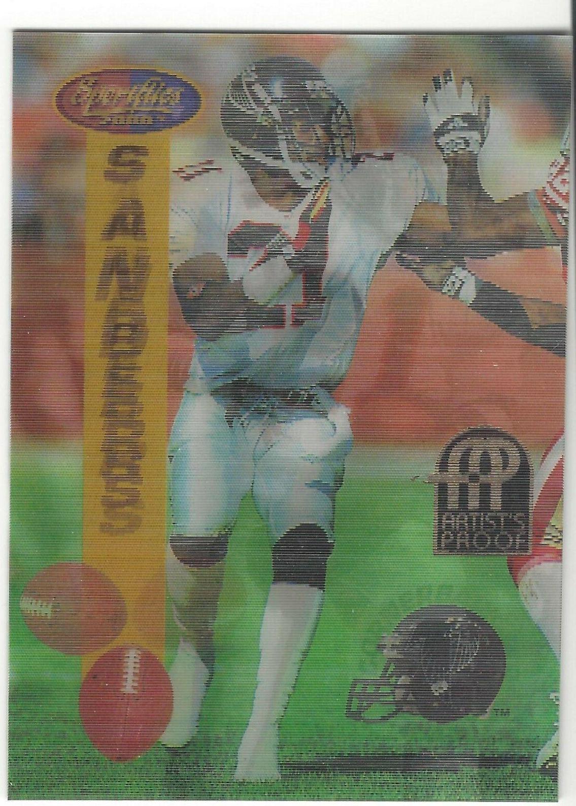 Deion Sanders [Artist's Proof] #1 Football Cards 1994 Sportflics