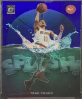 Trae Young [Blue] #2 Basketball Cards 2019 Panini Donruss Optic Splash