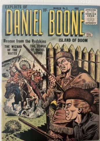 Exploits of Daniel Boone #3 (1956) Comic Books Exploits of Daniel Boone