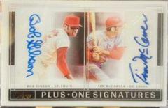 Bob Gibson, Tim McCarver [Bases Loaded] #POA-BT Baseball Cards 2022 Panini Three and Two Plus One Autographs Prices