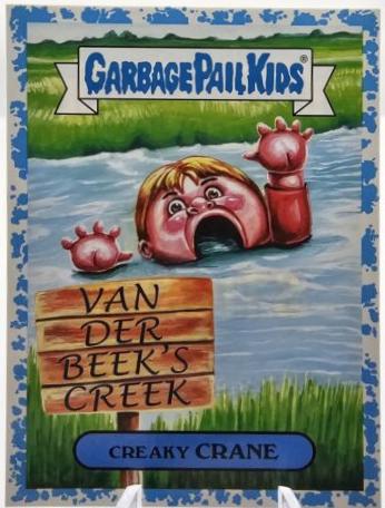 Creaky CRANE [Light Blue] #13b Garbage Pail Kids We Hate the 90s