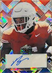 Bijan Robinson [Red White Blue Crystal] #B-BR1 Football Cards 2022 Leaf Metal Draft Prices