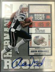 Autographed 2010 Aaron Hernandez hotsell Contenders card