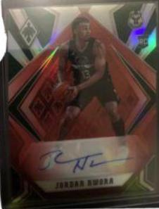 Jordan Nwora [Red] Basketball Cards 2020 Panini Chronicles Phoenix Rookie Autographs