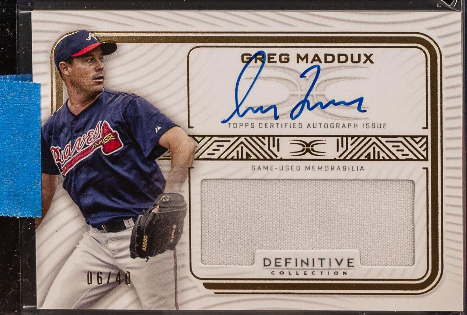 Greg Maddux #DCA-GMA Baseball Cards 2023 Topps Definitive Autograph Collection