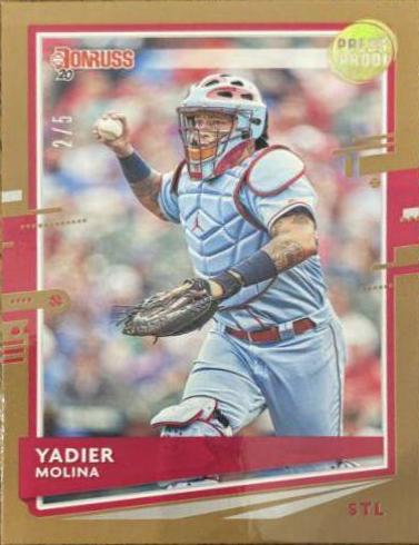 Yadier Molina [Press Proof] #69 Baseball Cards 2020 Panini Donruss