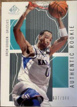 Drew Gooden #105 Basketball Cards 2002 SP Game Used