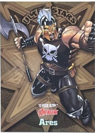 Ares [Gold] #US2 Marvel 2022 Ultra Avengers Stars