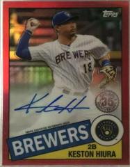 Keston Hiura [Red Refractor] #85TCA-KH Baseball Cards 2020 Topps Chrome 1985 Autographs Prices