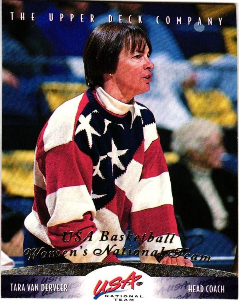 Tara Van Derveer #72 Basketball Cards 1996 Upper Deck USA