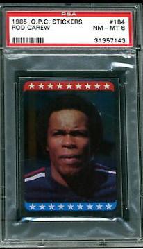 Rod Carew #184 Baseball Cards 1985 O Pee Chee Stickers