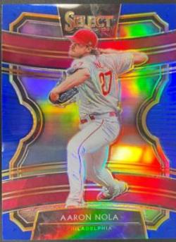 Aaron Nola [Blue] #88 Baseball Cards 2020 Panini Select