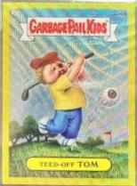 Teed-Off TOM [Yellow Wave] #208b 2023 Garbage Pail Kids Chrome