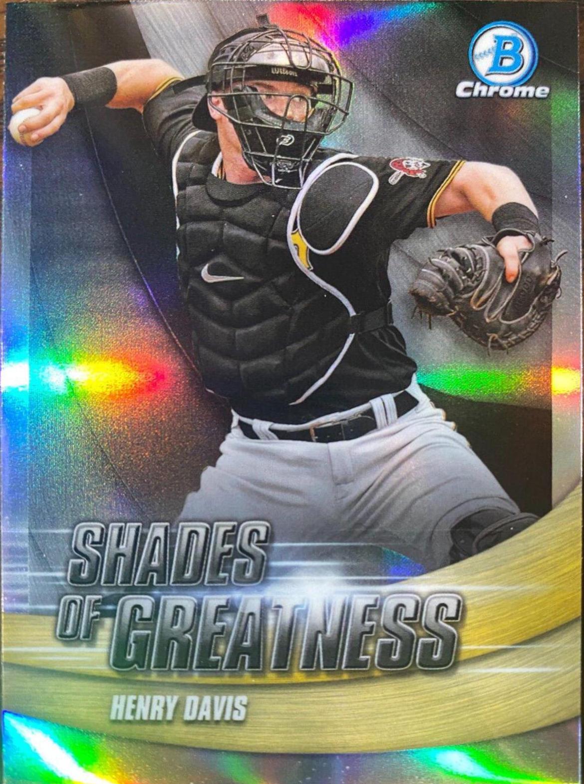 Henry Davis #SG-3 Baseball Cards 2022 Bowman Chrome Shades of Greatness