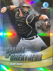 Henry Davis #SG-3 Baseball Cards 2022 Bowman Chrome Shades of Greatness Prices