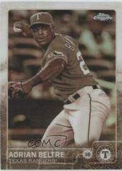 Adrian Beltre [Sepia Refractor] #193 Baseball Cards 2015 Topps Chrome Prices