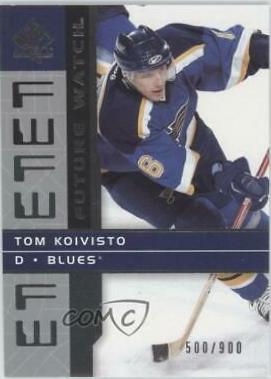 Tom Koivisto #157 Hockey Cards 2002 SP Authentic