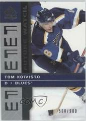 Tom Koivisto #157 Hockey Cards 2002 SP Authentic Prices