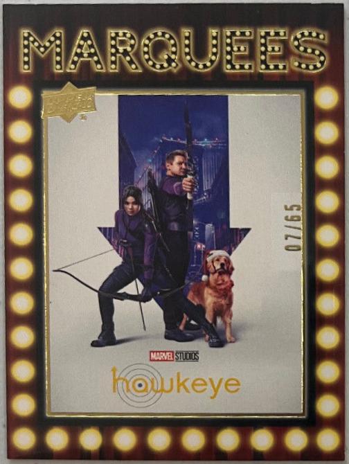 Hawkeye [Gold] #M-13 Marvel 2024 Upper Deck Studios Marquees