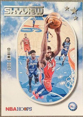 Joel Embiid #22 Basketball Cards 2021 Panini Hoops Skyview