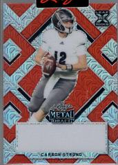 Carson Strong [Red Mojo] #B-CS1 Football Cards 2022 Leaf Metal Draft Prices