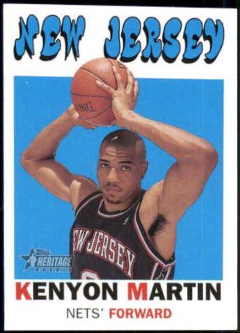 Kenyon Martin #25 Basketball Cards 2000 Topps Heritage