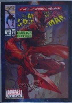 Carnage [Cosmic] #VI19 Marvel 2023 Upper Deck Platinum Cover Variant