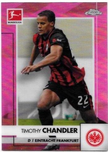 Timothy Chandler [Pink Refractor] #35 Soccer Cards 2020 Topps Chrome Bundesliga