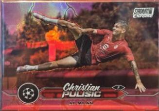 Christian Pulisic #26 Soccer Cards 2023 Topps Stadium Club Chrome UEFA