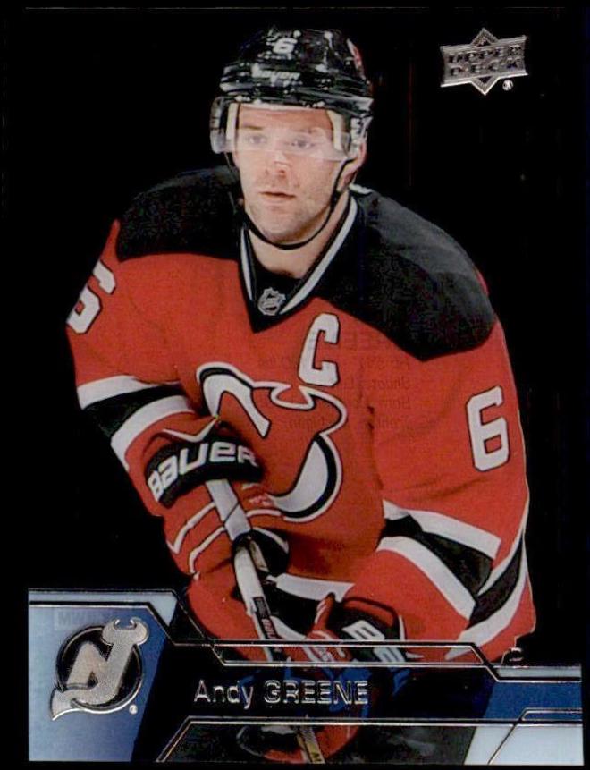 Andy Greene [Clear Cut] #114 Hockey Cards 2016 Upper Deck