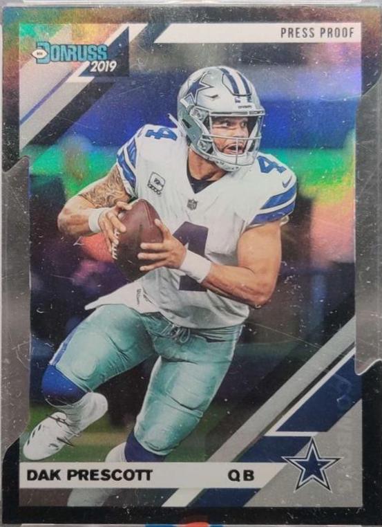 Dak Prescott [Black Press Proof] #73 Football Cards 2019 Donruss