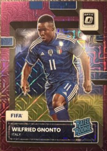 Wilfried Gnonto [Optic Purple Mojo] #183 Soccer Cards 2022 Panini Donruss