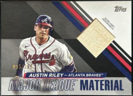 Austin Riley [Black] #MLM-ARI Prices | 2024 Topps Major League Material ...