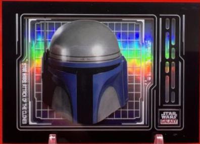 Jango Fett Helmet #AS-12 Star Wars 2024 Topps Chrome Galaxy Armor Shadowbox