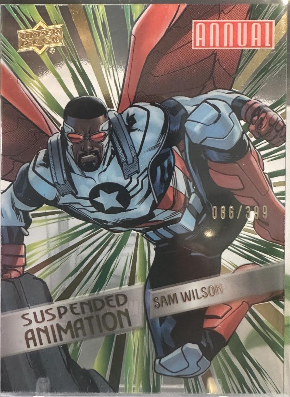 Sam Wilson #33 Marvel 2023 Upper Deck Annual Suspended Animation