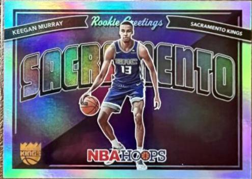 Keegan Murray [Holo] #4 Basketball Cards 2022 Panini Hoops Rookie Greetings