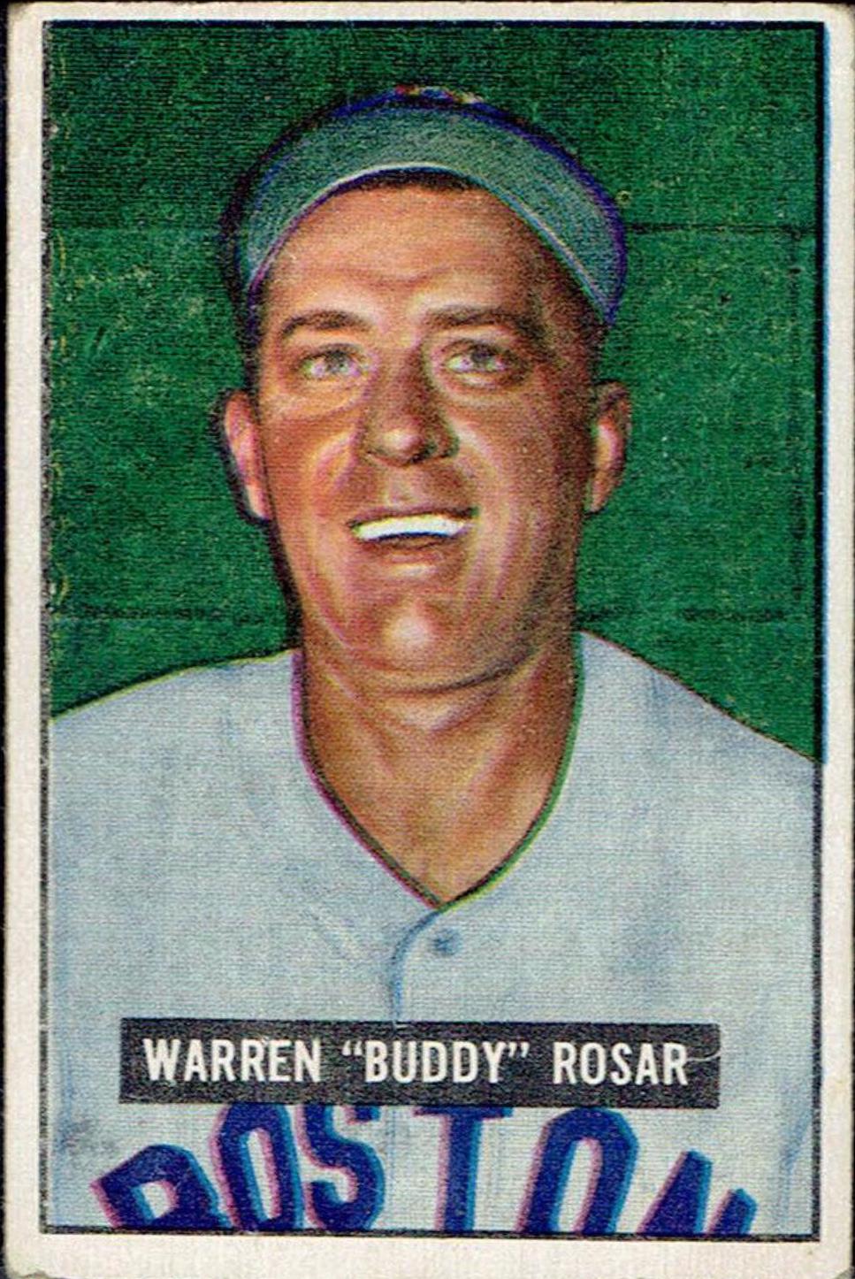 Warren Rosar #236 Baseball Cards 1951 Bowman