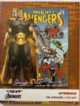 Hyperion [Red Foil] #FA-8 Marvel 2022 Ultra Avengers 1st Appearances