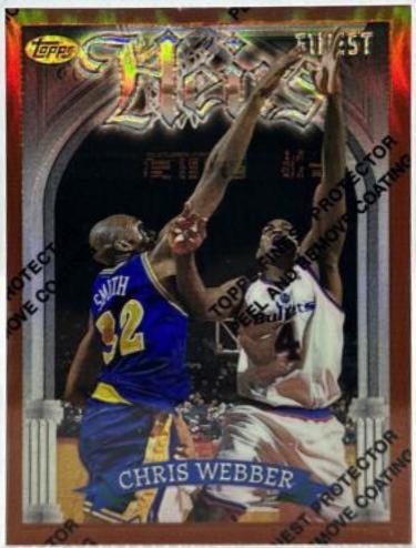 Chris Webber [Refractor w/ Coating] #326 Basketball Cards 1997 Finest