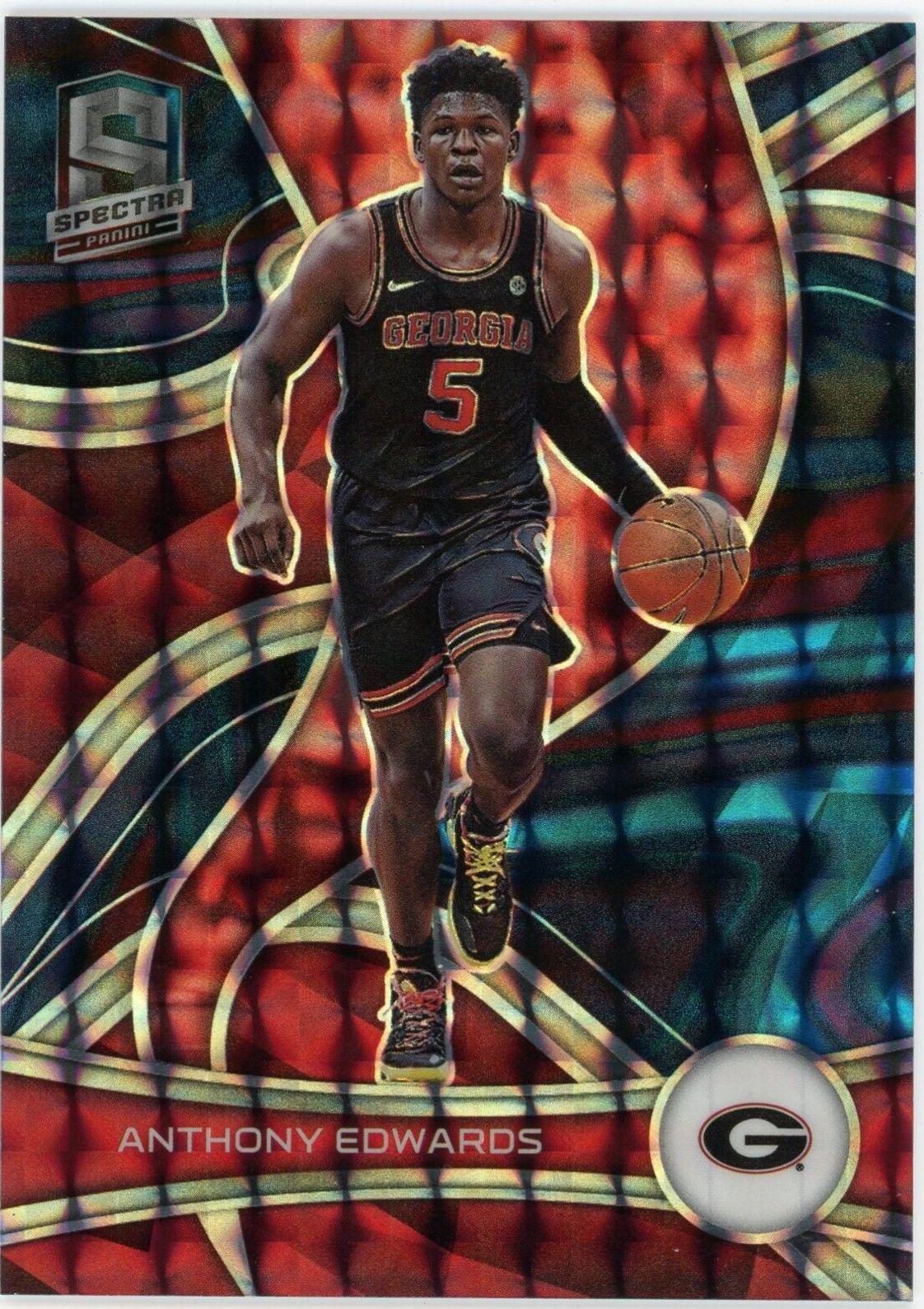 Anthony Edwards [Interstellar] #45 Basketball Cards 2022 Panini Chronicles Draft Picks Spectra