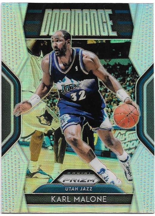 Karl Malone #12 Basketball Cards 2018 Panini Prizm Dominance